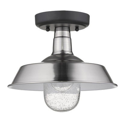 Silver Shallow Plate Adjustable Pendant Light HomeRoots