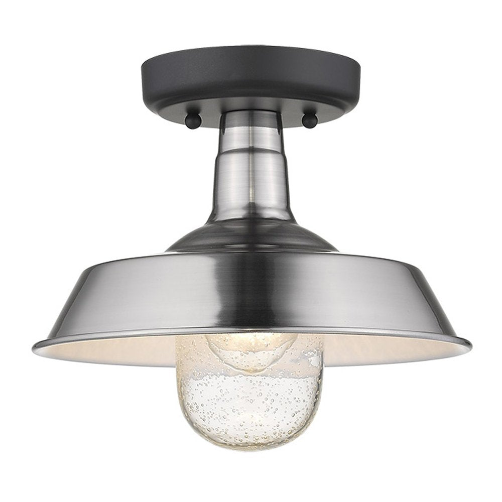 Silver Shallow Plate Adjustable Pendant Light HomeRoots