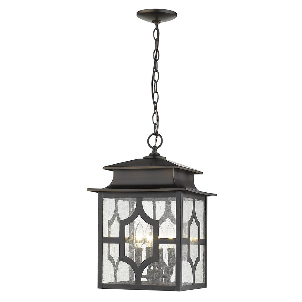 Calvert 4-Light Oil-Rubbed Bronze Hanging Lantern — view 2