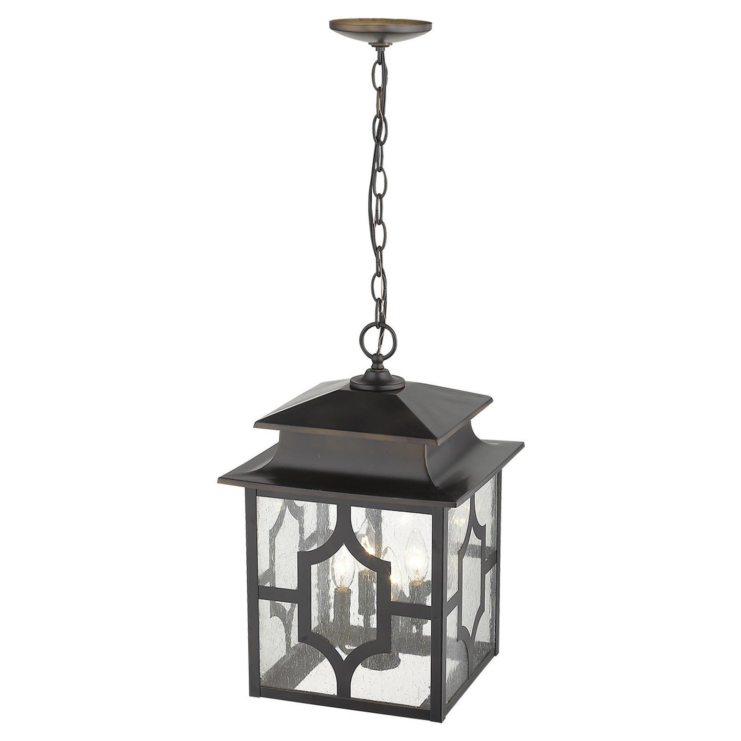 Calvert 4-Light Oil-Rubbed Bronze Hanging Lantern