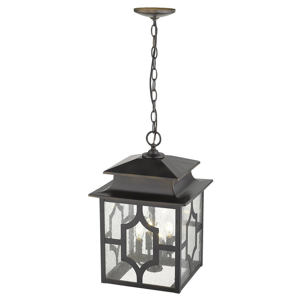 Calvert 4-Light Oil-Rubbed Bronze Hanging Lantern — view 3