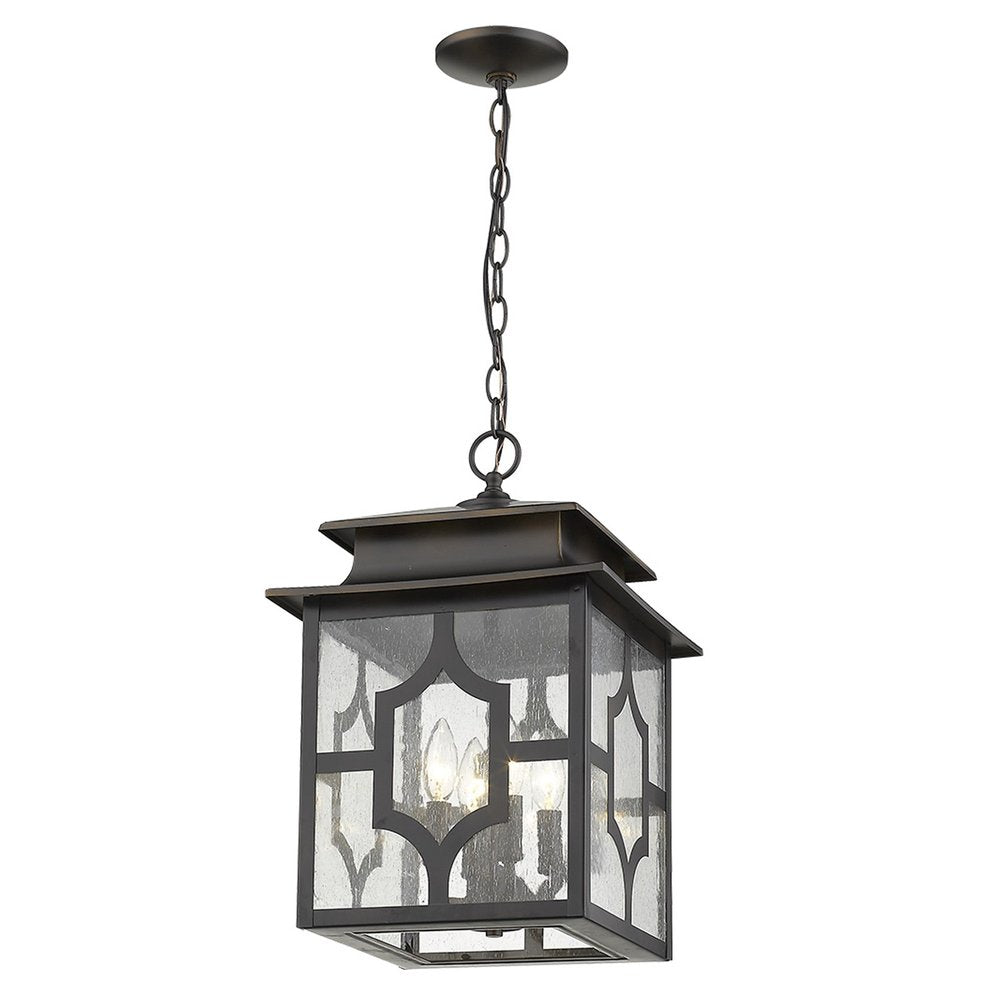 Calvert 4-Light Oil-Rubbed Bronze Hanging Lantern — view 4