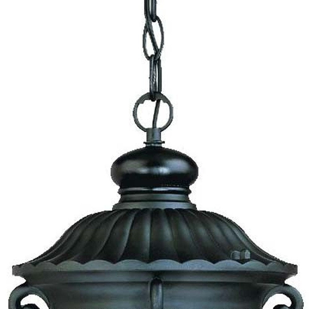 Naples 1-Light Matte Black Hanging Light — view 4
