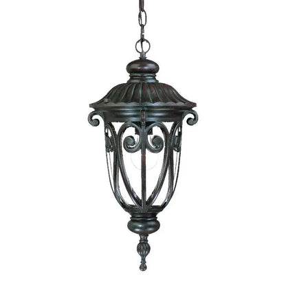 Naples 1-Light Marbelized Mahogany Hanging Light HomeRoots