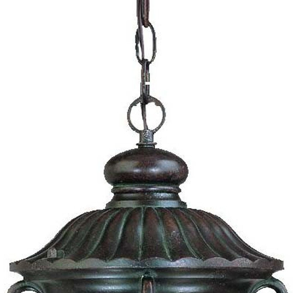 Naples 1-Light Marbelized Mahogany Hanging Light — view 4