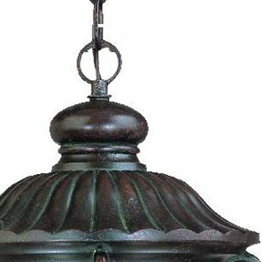 Naples 1-Light Marbelized Mahogany Hanging Light — view 5