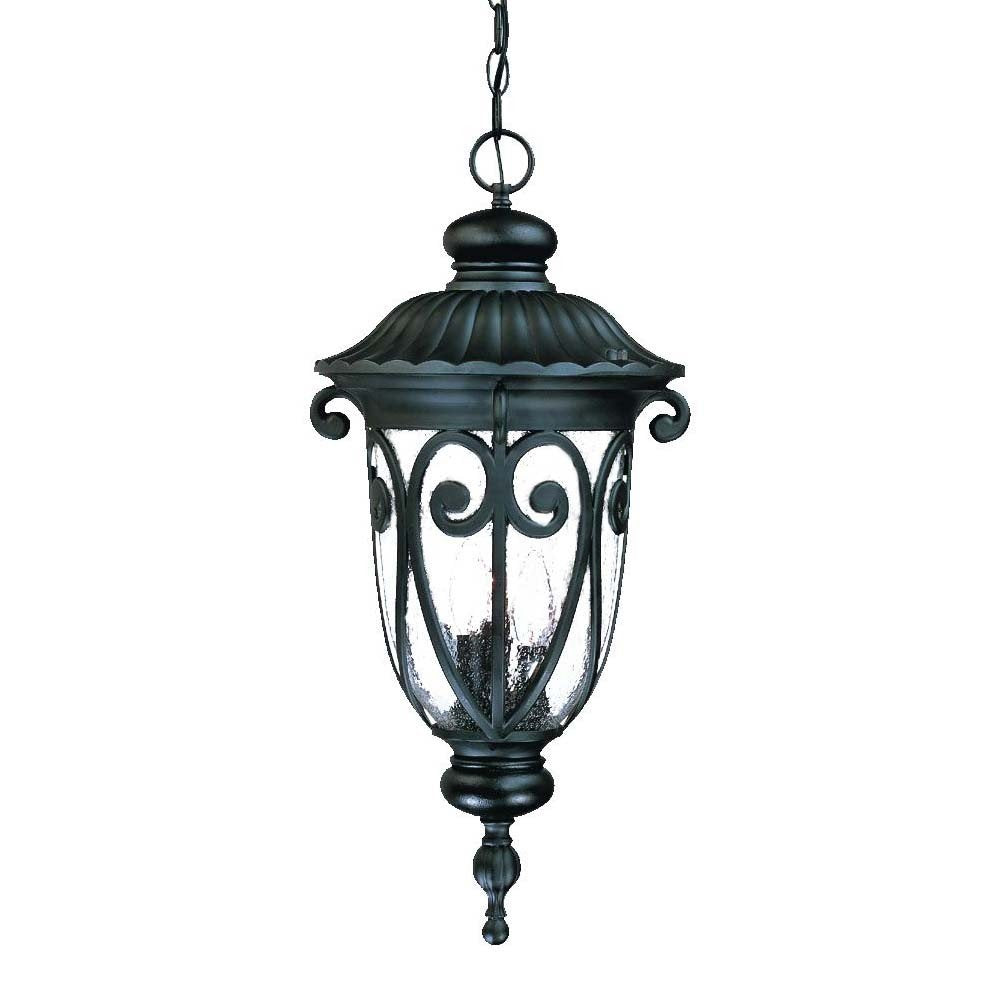 Naples 3-Light Matte Black Hanging Light — view 1