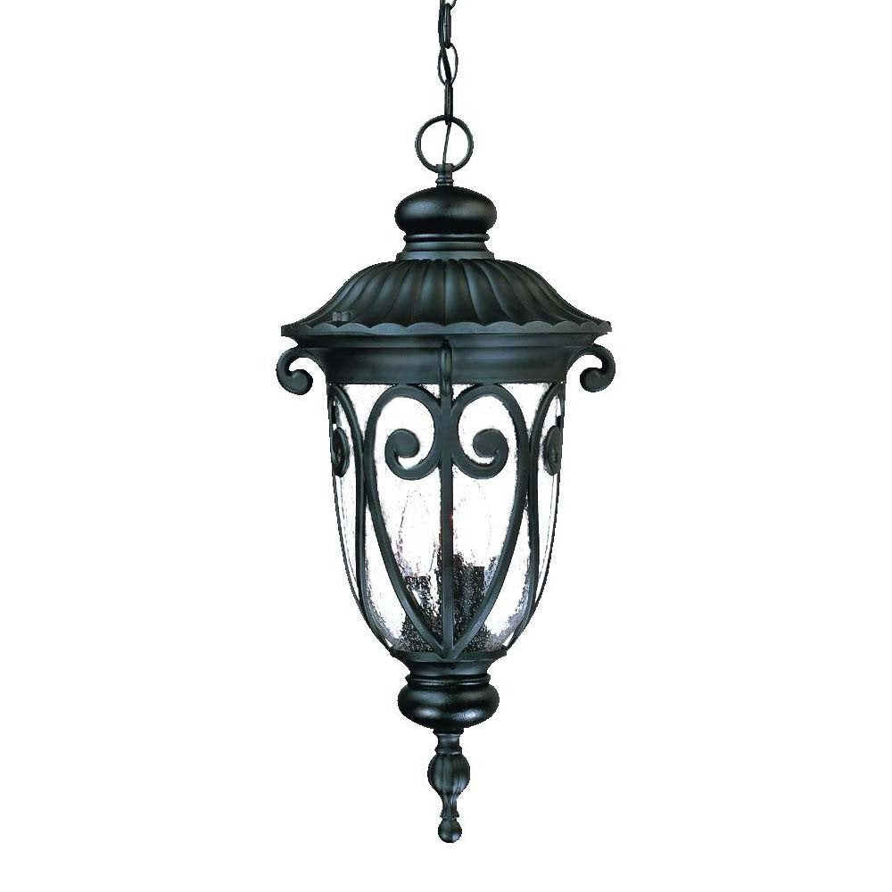 Naples 3-Light Matte Black Hanging Light — view 3