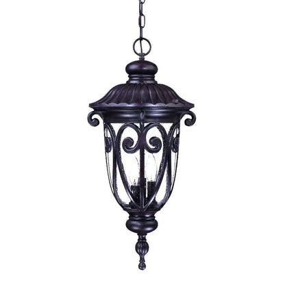 Naples 3-Light Marbelized Mahogany Hanging Light HomeRoots