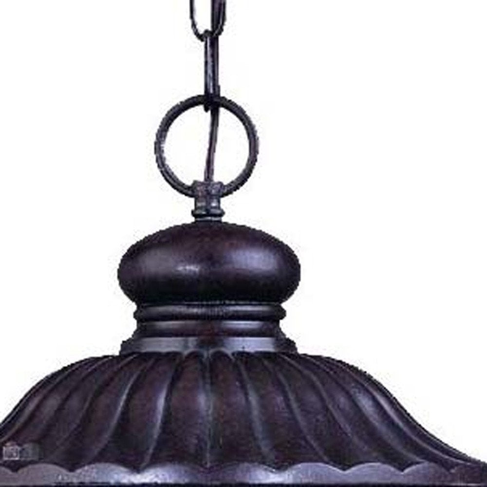 Naples 3-Light Marbelized Mahogany Hanging Light — view 5