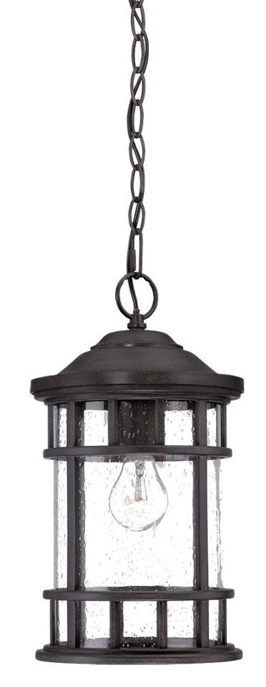 Black Lantern Seeded Metal Dimmable Chandelier With Clear Shades — view 1