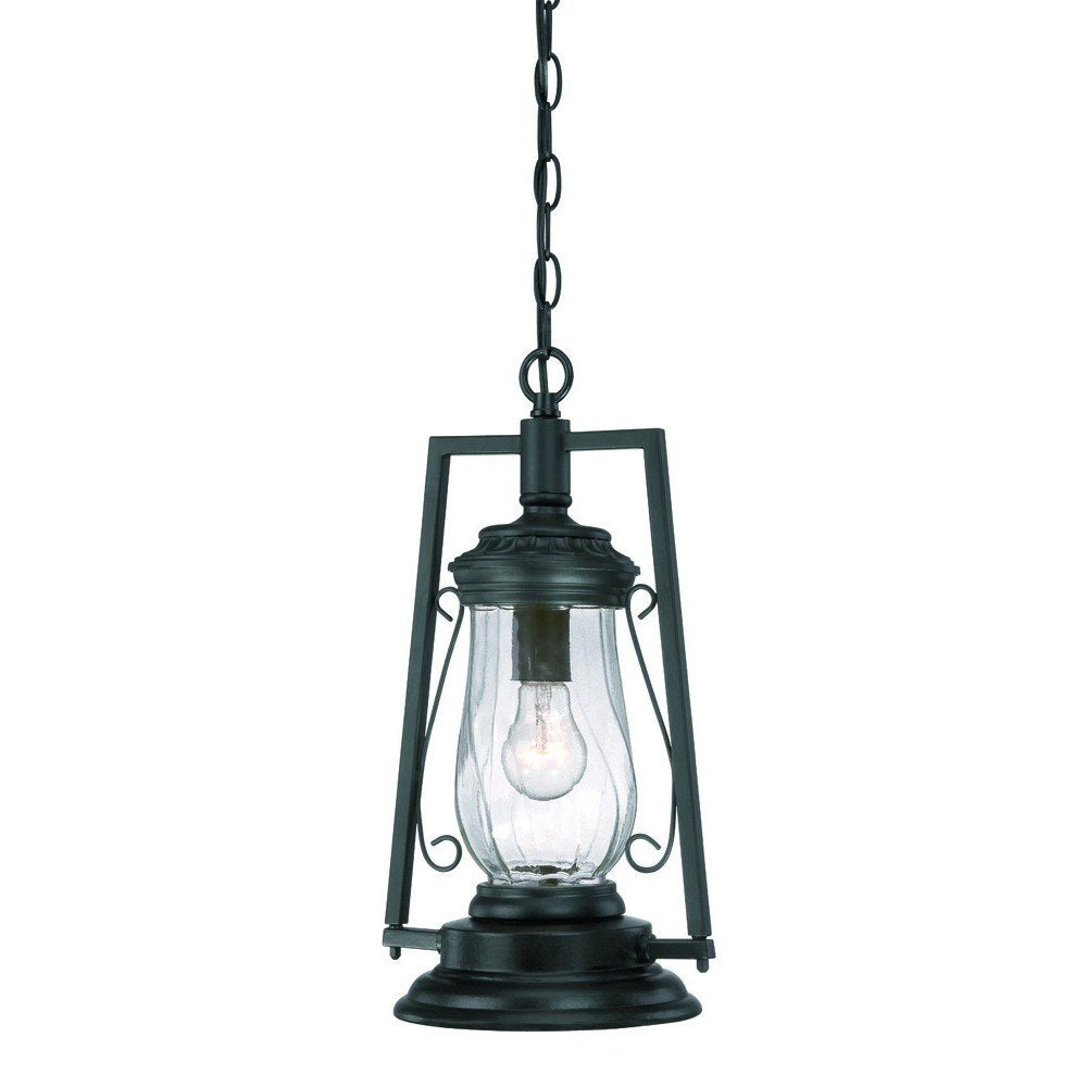Matte Black Oil Lamp Hanging Light — view 1
