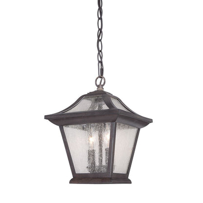 Matte Black Birdhouse Shape Outdoor Hanging Light HomeRoots
