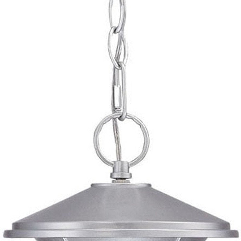 Silver Lantern Metal Dimmable Chandelier With Frosted Shades HomeRoots