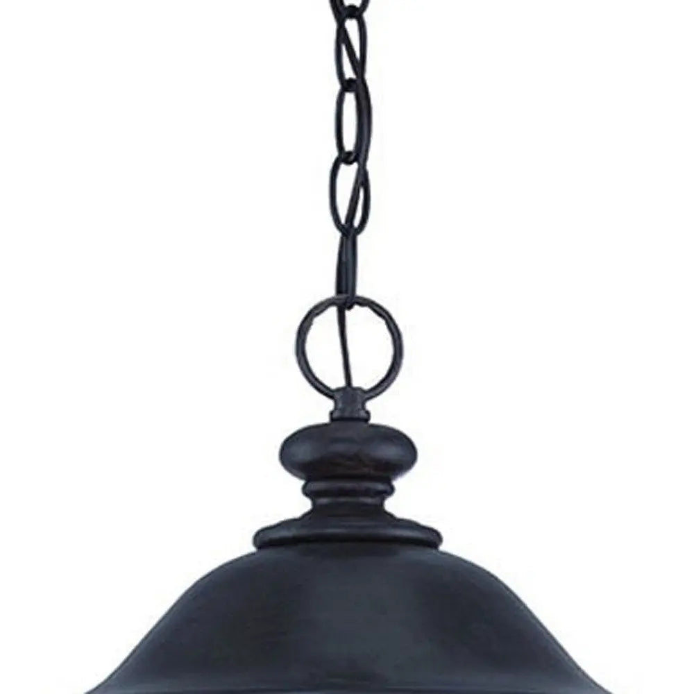 XL Three Light Matte Black Urn Shaped Hanging Light HomeRoots