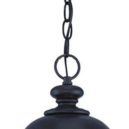 XL Three Light Matte Black Urn Shaped Hanging Light HomeRoots