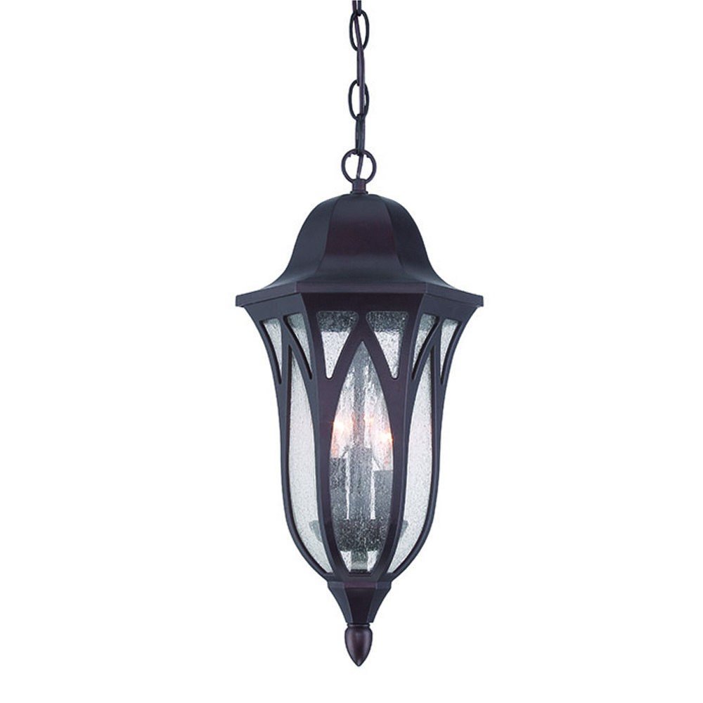 Matte Black Geometric Glass Hanging Light HomeRoots