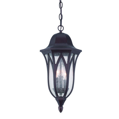 Matte Black Geometric Glass Hanging Light HomeRoots