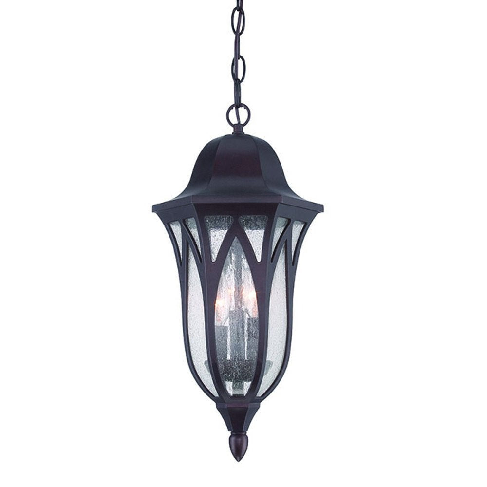 Matte Black Geometric Glass Hanging Light HomeRoots