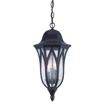 Matte Black Geometric Glass Hanging Light HomeRoots