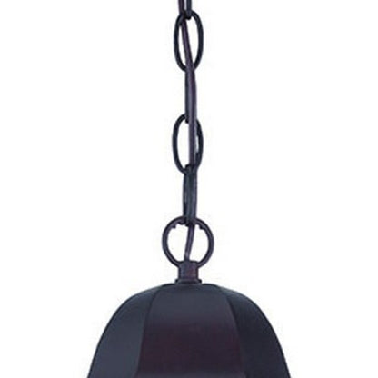 Matte Black Geometric Glass Hanging Light HomeRoots