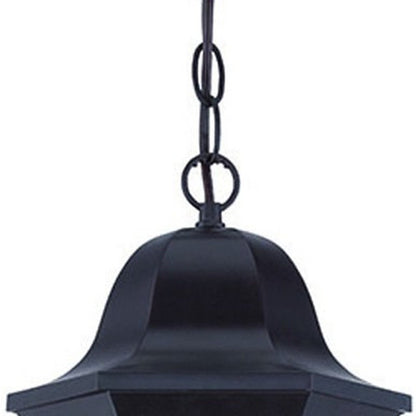 Antique Bronze Geometric Glass Hanging Light HomeRoots