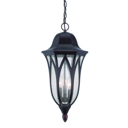 XL Antique Bronze Geometric Glass Hanging Light HomeRoots