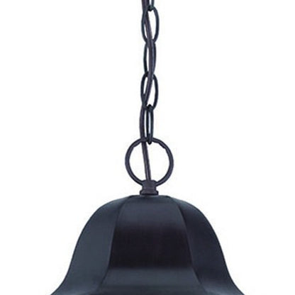 XL Antique Bronze Geometric Glass Hanging Light HomeRoots