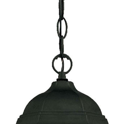 Matte Black Glass Lantern Hanging Light - FurniFindUSA