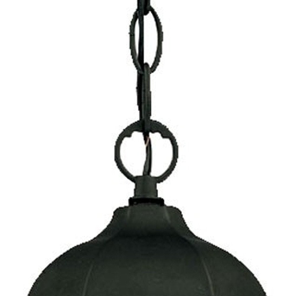 Matte Black Glass Lantern Hanging Light HomeRoots