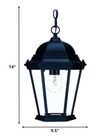 Black Lantern Beveled Metal Dimmable Chandelier With Clear Shades HomeRoots