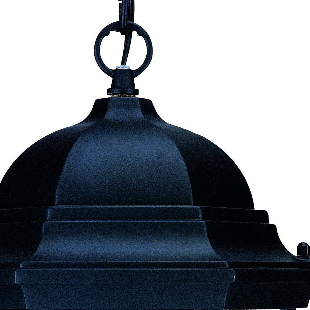 Black Lantern Beveled Metal Dimmable Chandelier With Clear Shades HomeRoots
