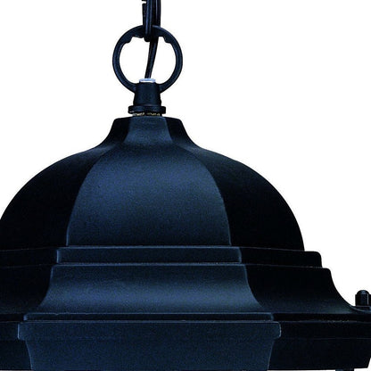 Black Lantern Beveled Metal Dimmable Chandelier With Clear Shades HomeRoots