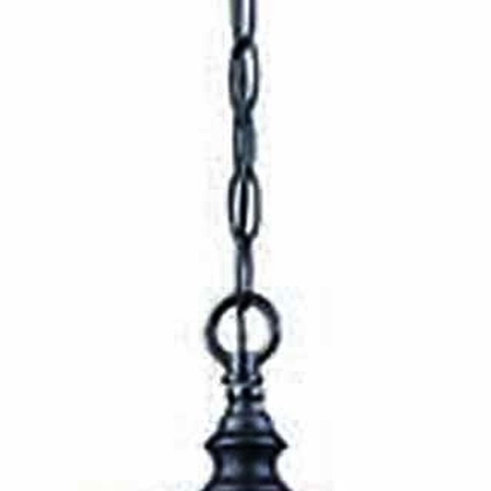 Three Light Matte Black Eastern Lantern Hanging Light — view 5