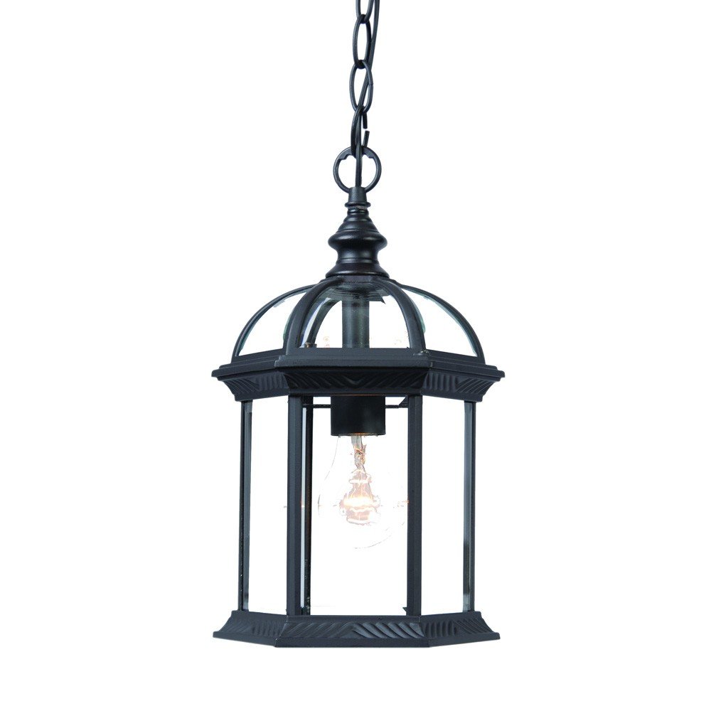 Matte Black Cage Hanging Light HomeRoots