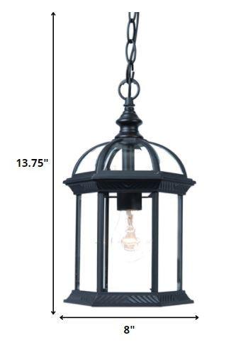 Matte Black Cage Hanging Light - FurniFindUSA