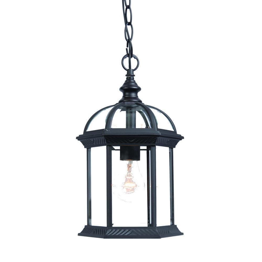 Matte Black Cage Hanging Light - FurniFindUSA