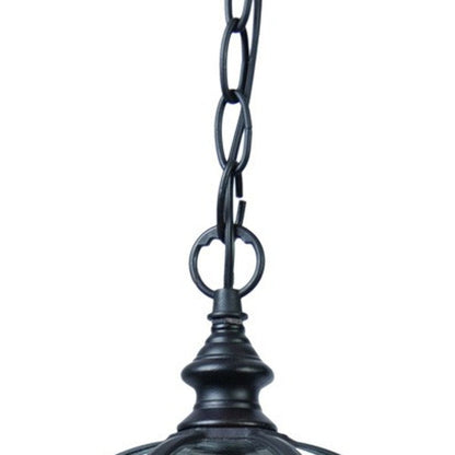 Matte Black Cage Hanging Light HomeRoots