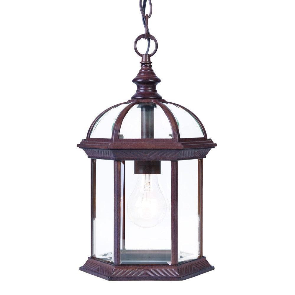 Dark Brown Cage Hanging Light - FurniFindUSA