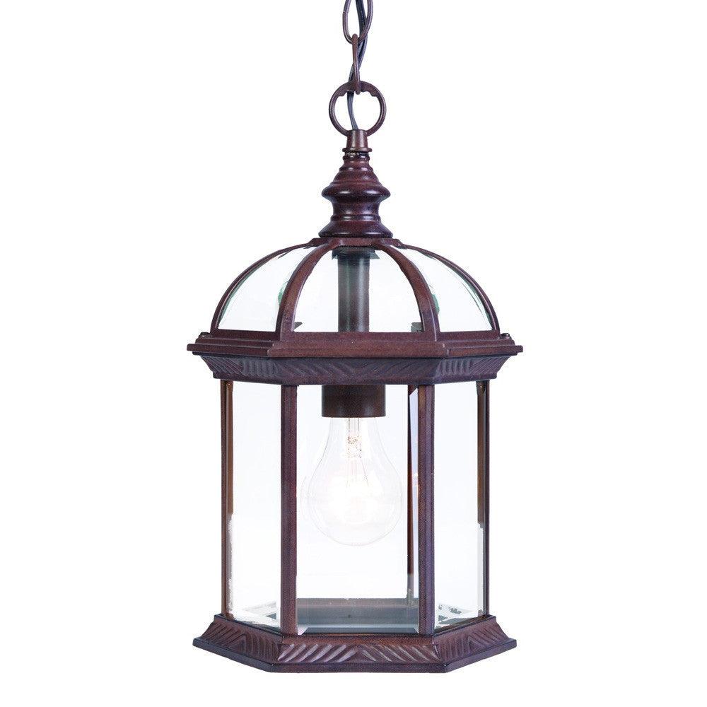 Dark Brown Cage Hanging Light - FurniFindUSA