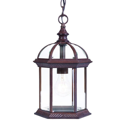 Dark Brown Cage Hanging Light - FurniFindUSA