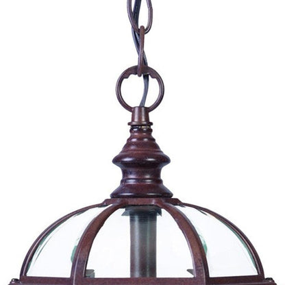 Dark Brown Cage Hanging Light - FurniFindUSA