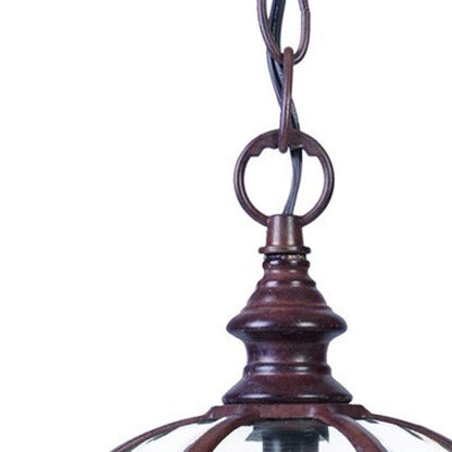 Dark Brown Cage Hanging Light - FurniFindUSA