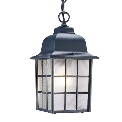 Matte Black Window Pane Lantern Hanging Light HomeRoots