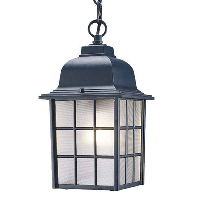Matte Black Window Pane Lantern Hanging Light HomeRoots