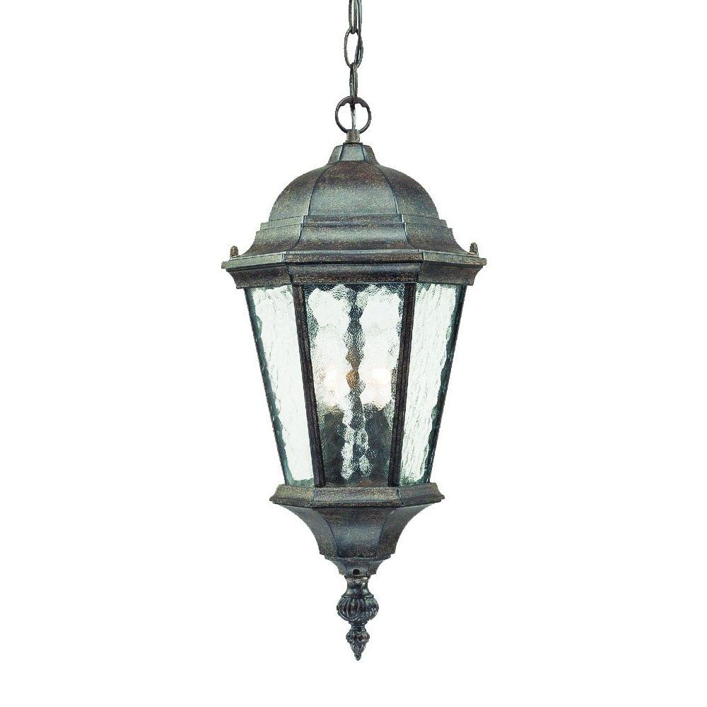 Two Light Antique Black Carousel Lantern Hanging Light HomeRoots