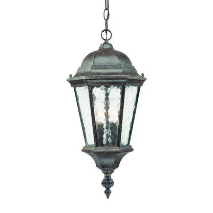 Two Light Antique Black Carousel Lantern Hanging Light HomeRoots