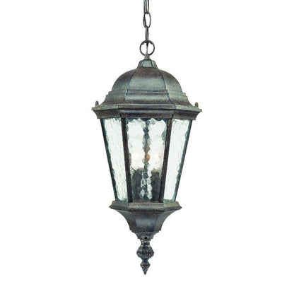 Two Light Antique Black Carousel Lantern Hanging Light HomeRoots