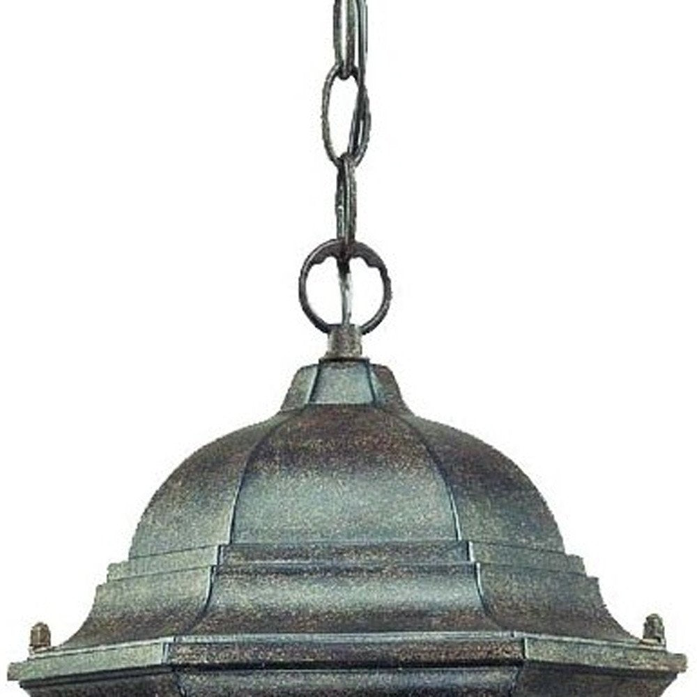 Two Light Antique Black Carousel Lantern Hanging Light HomeRoots