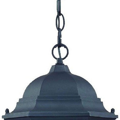 Two Light Matte Black Carousel Lantern Hanging Light HomeRoots